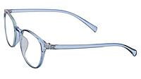 Unisex Medium Full Rim Round Spectacle Frame. Blue Frame