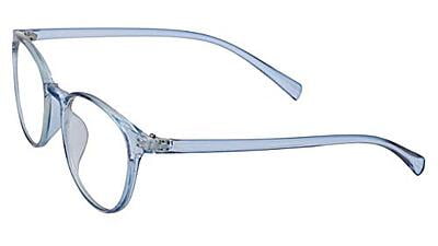 Unisex Medium Full Rim Round Spectacle Frame. Blue Frame Unisex Medium Full Rim Round Spectacle Frame. Blue Frame