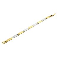 Gold-Plated Silver-Tone Unisex Bracelet