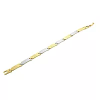 Gold-Plated Silver-Tone Unisex Bracelet
