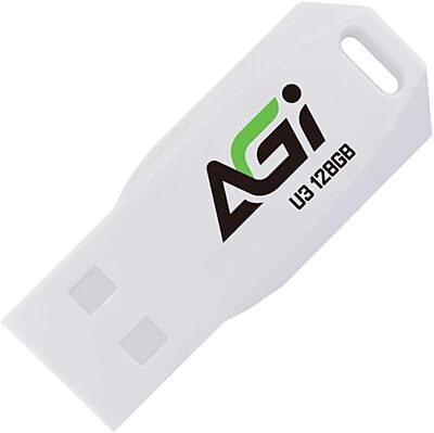 AGI USB External Memory, Portable UP138-128 GB-White