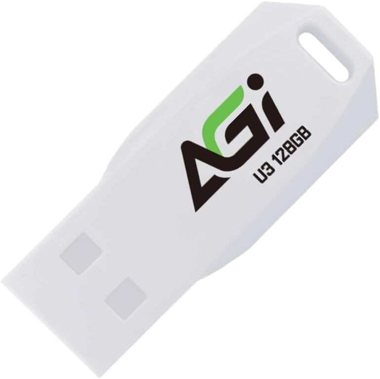 AGI USB External Memory, Portable UP138-128 GB-White