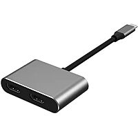 HAMMOK Oscar USB-C to Dual HDMI Adapter allows you to connect two HDMI displays to your USB-C device. Enjoy high-resolution video output and seamless multitasking with this compact adapter.
