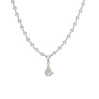 Sphatika Mala with Ayyappan Pendant Pure Quartz Crystal Mala for Devotion