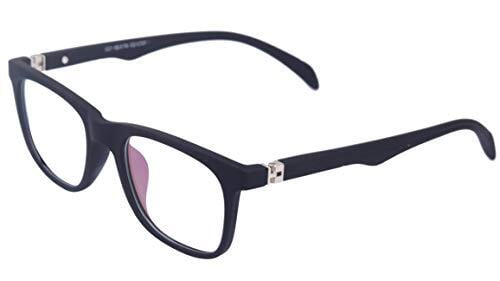 Soigné Unisex Medium Rectangular Spectacle Frame. Matte Black