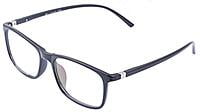 Soigné Unisex Large Rectangular Specs Frame. Glossy Black Soigné Unisex Large Rectangular Specs Frame. Glossy Black