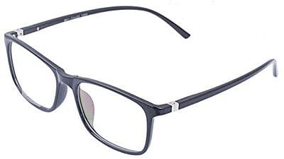 Soigné Unisex Large Rectangular Specs Frame. Glossy Black Soigné Unisex Large Rectangular Specs Frame. Glossy Black