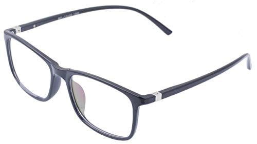 Soigné Unisex Large Rectangular Specs Frame. Glossy Black Soigné Unisex Large Rectangular Specs Frame. Glossy Black