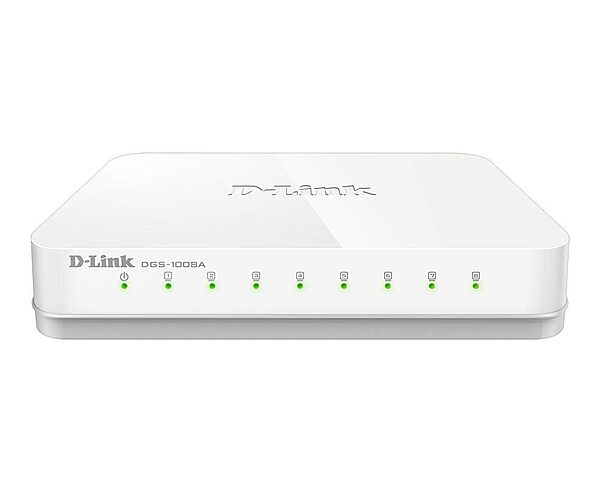 D-Link DGS-1008A – 8-Port Gigabit Unmanaged Desktop Switch | 16Gbps | Plug & Play