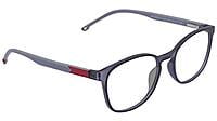 Soigné Unisex Large Square Spectacle Frames. Grey Color