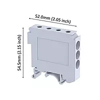 Elmex LPT-325 Polyamide Lighting Pole Terminal Block | 101A | 1 In (25mm²) – 3 Out (25mm²) | Universal Foot