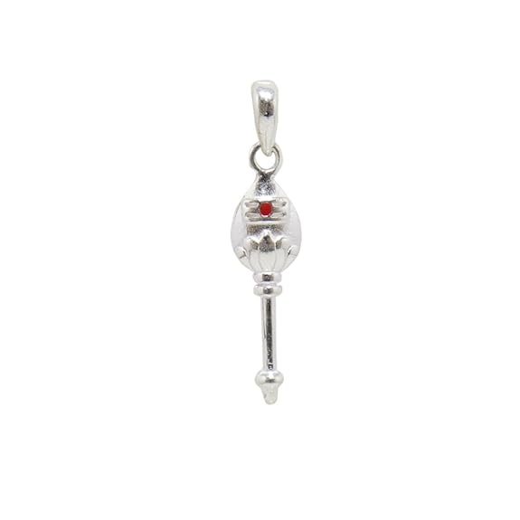 SRIMATHI JEWLLERS Silver Lord Murugan Vel Pendant 925