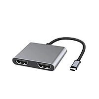 HAMMOK Oscar USB-C to Dual HDMI Adapter allows you to connect two HDMI displays to your USB-C device. Enjoy high-resolution video output and seamless multitasking with this compact adapter.