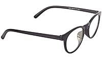 Soigné Unisex Oval Medium Spectacle Frame.Glossy Black