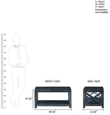 Woodenlia Cross Handmade Amazing Look & Standard Size Home Decor Coffee Table Woodenlia Cross Handmade Amazing Look & Standard Size Home Decor Coffee Table