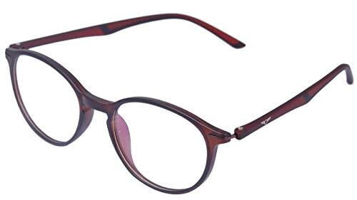 Soigné Unisex Oval Medium Spectacle Frame.Matte Brown