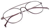 Soigné Unisex Medium Round Spectacle Frame. Bronze