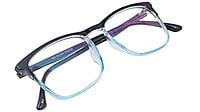 Soigné Unisex Medium Square Spectacle Frames. Blue&Black