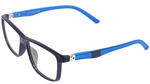 Soigné Unisex Large Rectangular Spectacle Frame. Black&Blue Color Soigné Unisex Large Rectangular Spectacle Frame. Black&Blue Color