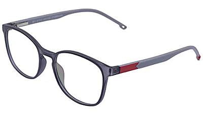 Soigné Unisex Large Square Spectacle Frames. Grey Color Soigné Unisex Large Square Spectacle Frames. Grey Color