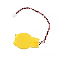 CR2032 coin cell with 2 pin connector(Yellow)