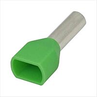 6 sq.mm Twin Insulated Ferrule (GREEN) Pack of 10
