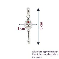 Silver Vel Pendant | 925 silver Lord Murugan vel Pendant, Dollar