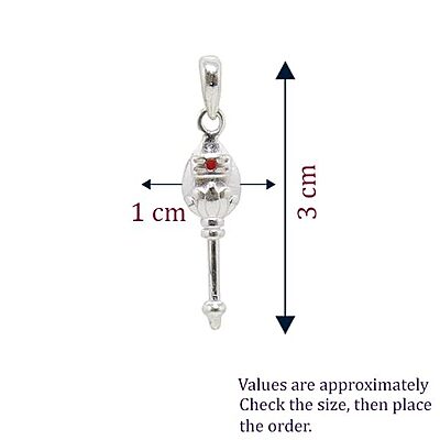 Rudraksha Mala with Silver Vel Pendant