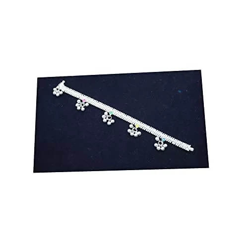 Sterling Silver Traditional Anklets/Ghungroos Payal