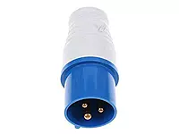 16A Industrial Plug Straight - 3 Pin