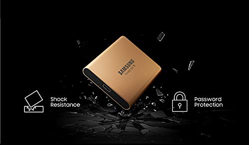 Open Box Samsung Up to 540MB/s USB 3.1 Gen 2 (10Gbps, Type-C) External Solid State Drive (Portable SSD) Metallic Red, T5 500GB