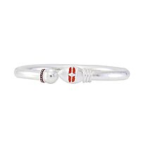 Sterling Silver Handmade Adjustable Vel Kada For Mens |Gifting for Birthday Valentines Day Wedding Anniversary Husband | Lightweight Design | Adjustable
