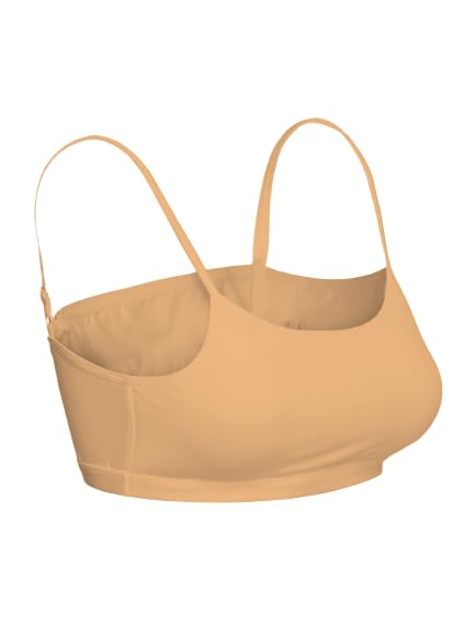 Girls Padded Training Bra, Crop Cami Training Bras for Girls. Sports bra with Non-Removable Padding, Uniform bra, Starter Bra, Begginers Bra white and beige (pack of 2) Girls Padded Training Bra, Crop Cami Training Bras for Girls. Sports bra with Non-Removable Padding, Uniform bra, Starter Bra, Begginers Bra white and beige (pack of 2)