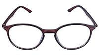 Soigné Unisex Oval Medium Spectacle Frame.Matte Brown