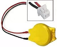 CR2032 coin cell with 2 pin connector(Yellow)