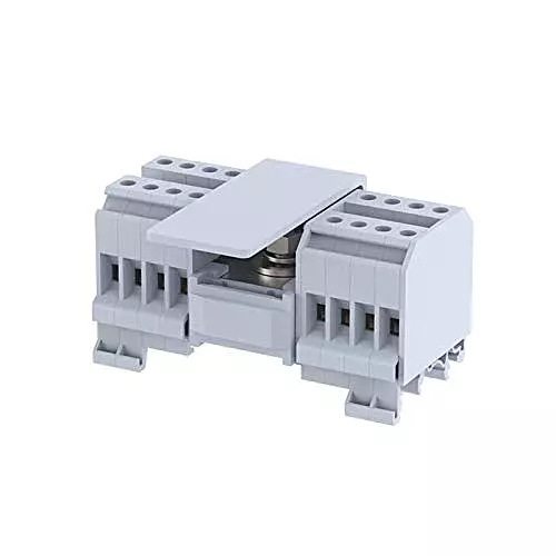 Elmex FDBK 1X8 Polyamide Distribution Block | 64A/32A | 1 In (25mm²) – 16 Out (4mm²) | Finger Safe
