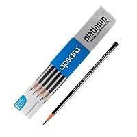 APSARA PLATINUM EXTA DARK PENCIL 10PIECES+1SHARPENER+1EARASER