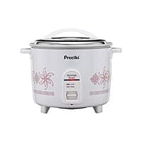Preethi Rangoli Rice Cooker, ( White, 1.8 Liter )