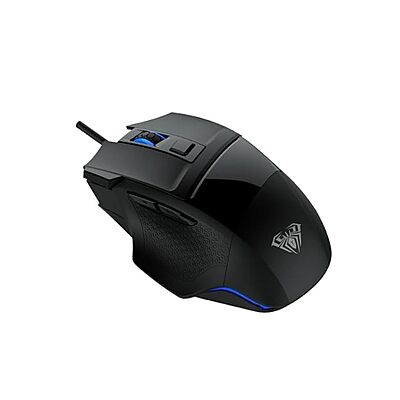 Open Box Aula S12 / Ergonomic Design,4800 DPI, 7 buttons (Rapid Fire) with Software, LED Wired Optical Gaming Mouse
