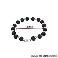 Silver Tied Karungali Bracelet