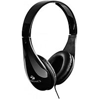 Zebronics ZEB-2100HMV Wired Headphones – Black, featuring comfortable ear cushions, adjustable headband, and high-quality sound for an immersive audio experience. Perfect for music lovers!