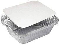 Aluminium Silver Foil Containe