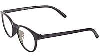 Soigné Unisex Oval Medium Spectacle Frame.Glossy Black