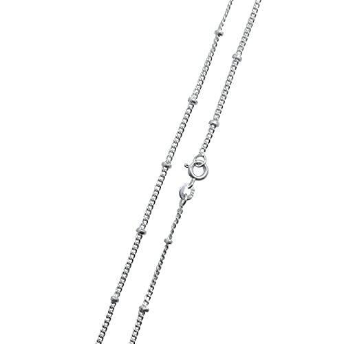 Glossy finish Sterling Silver Chain