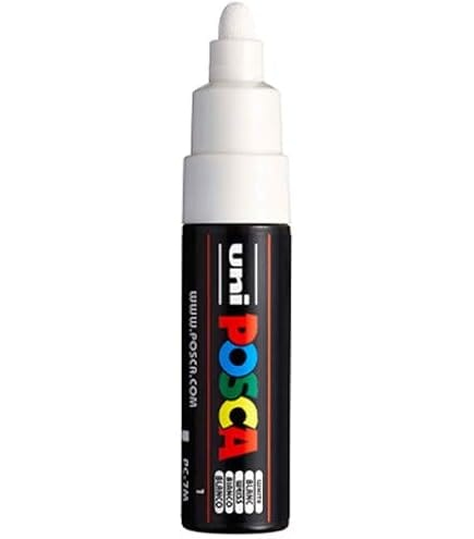 UNI POSCA MARKER PC17K EX BROAD CHISEL - WHITE UNI POSCA MARKER PC17K EX BROAD CHISEL - WHITE