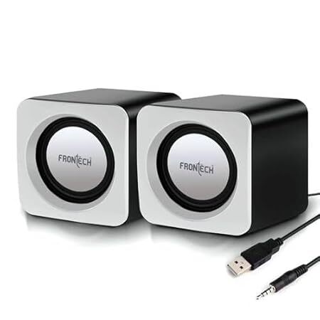 Frontech SPK-0002 multimedia speakers deliver rich, clear sound with modern design—perfect for desktops, laptops, and home audio setups.