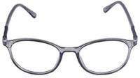 Unisex Round Medium Spectacle Frame. See Through Grey Color Frame.
