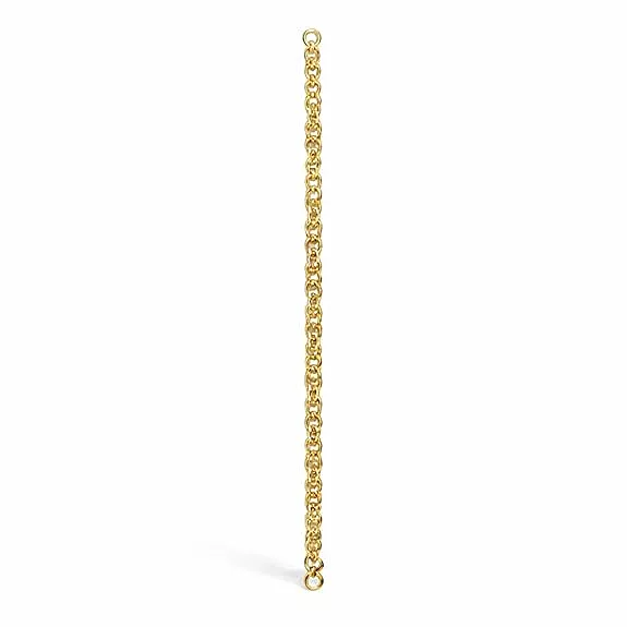 Impon Gold Plated Link Chain Bracelet for Men & Women | Classic Round Link Design Gold Finish Hand Chain | Daily Wear Jewelry