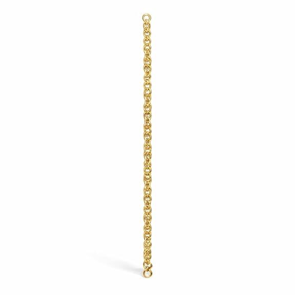 Impon Gold Plated Link Chain Bracelet for Men & Women | Classic Round Link Design Gold Finish Hand Chain | Daily Wear Jewelry