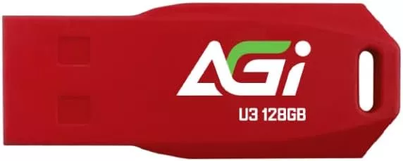 AGI USB External Memory, Portable UP138-128 GB-Red